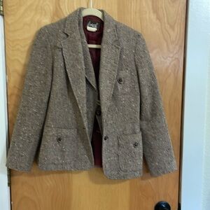 vintage wool blazer with matching vest